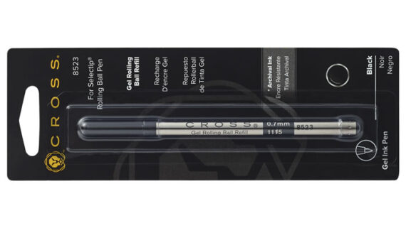 Recarga de Caneta Selectip Gel Rollerball - Preto (0,7MM) - Pacote Duplo